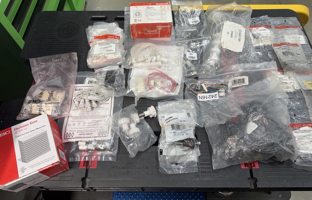 Bulk Lot NEW Security System Components – Contacts, Siren, Magnets
