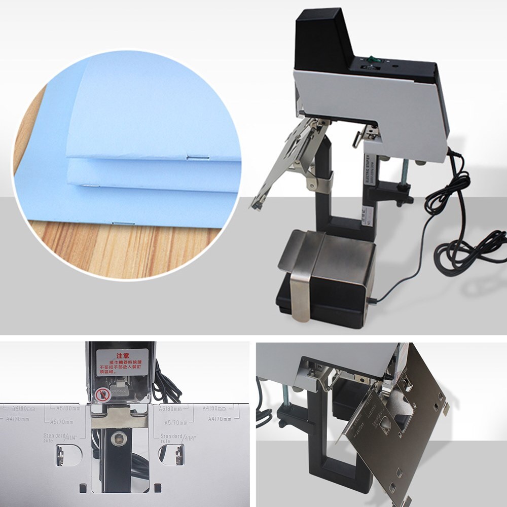 110V Electric Stapler with Safety Foot Switch For 2-50 Sheets Binding Thickness