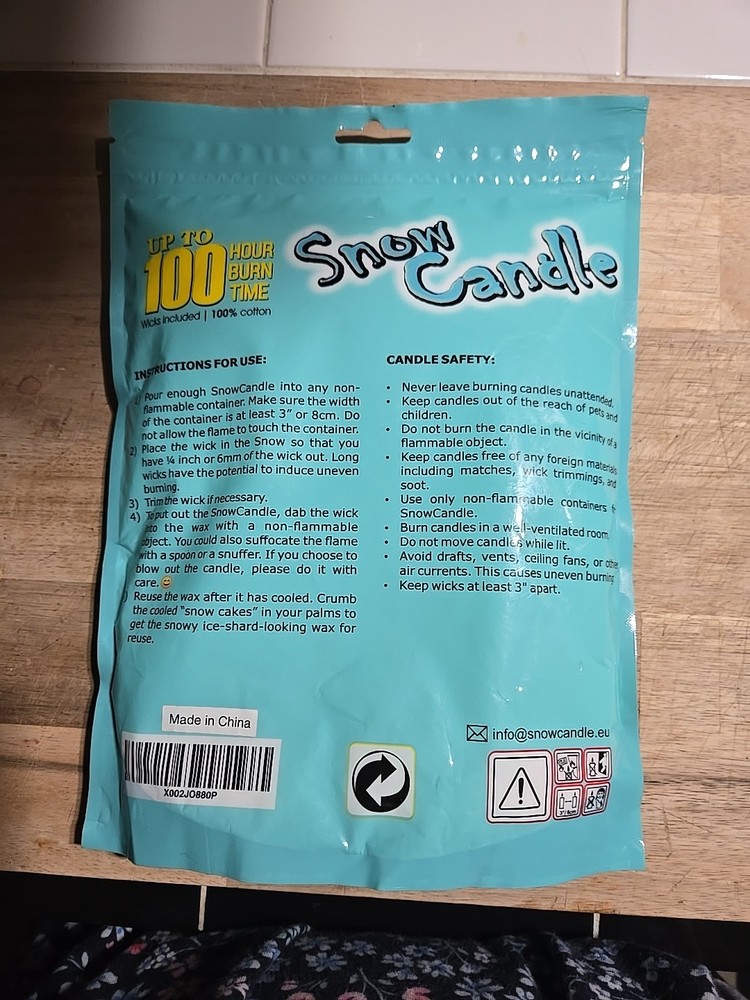 Wax Candle Kit 1.1 Pounds Wicks