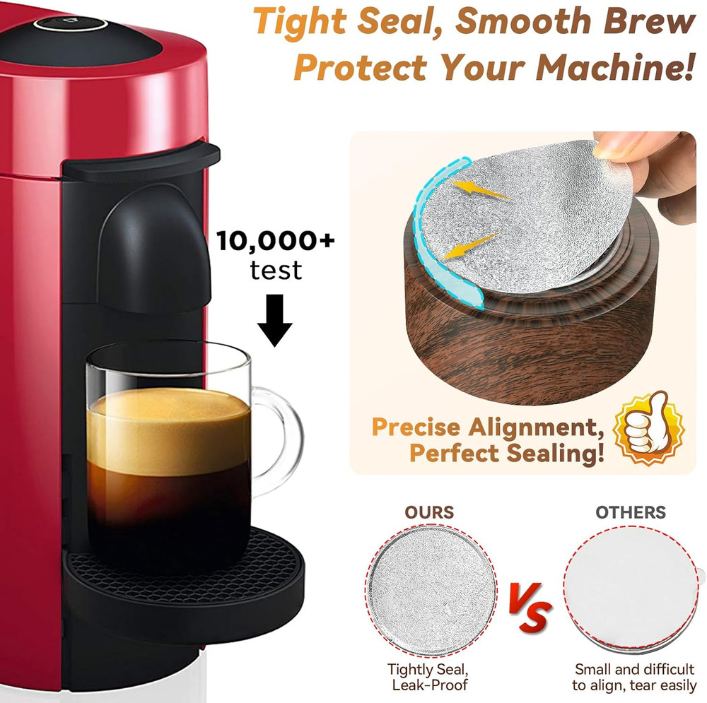 Reusable Vertuo Pod Refill Kit for Nespresso: Reusable Vertuo Capsule for Nespre