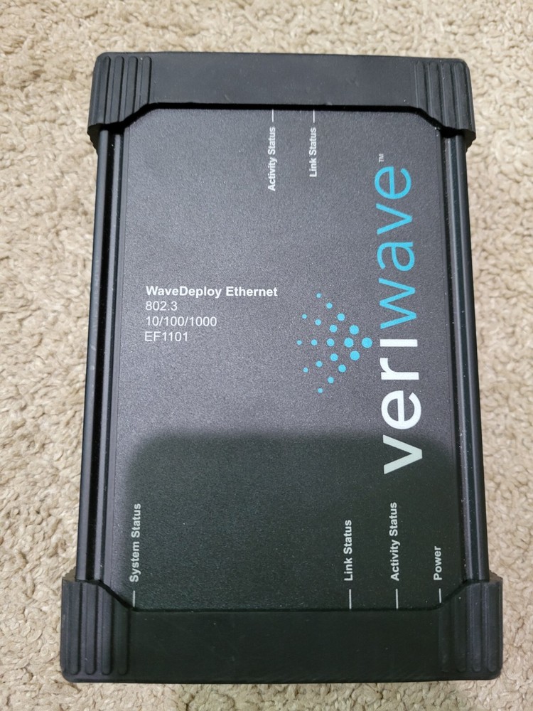 VeriWave WaveDeploy Ethernet Lot of Two - Models EF1101 & WF1101 - Untested