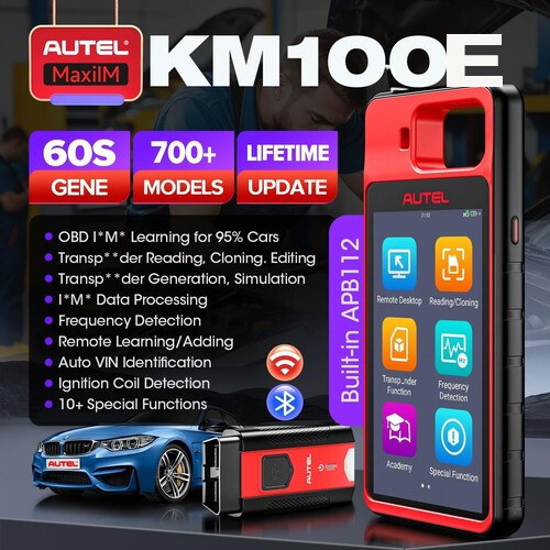 2025 Newest Autel MaxiIM KM100 Key Fob Programming Tool Programmer Immobilizer