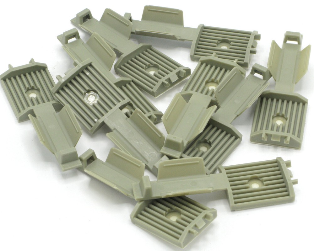 Panduit Flat Grey Cable Clip, 10 Piece Lot