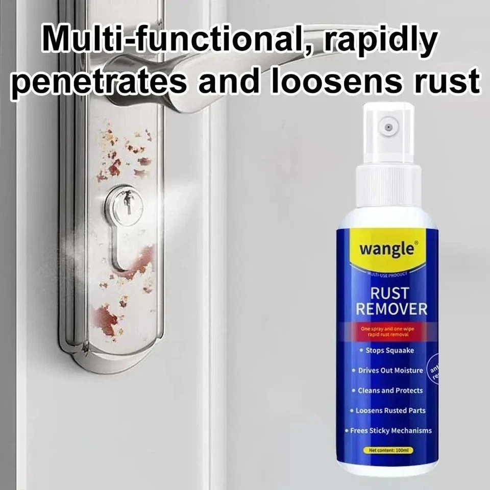 Multifunctional Metal Rust Remover,Rust Removal Spray,Anti-Rust Lubricant Spray