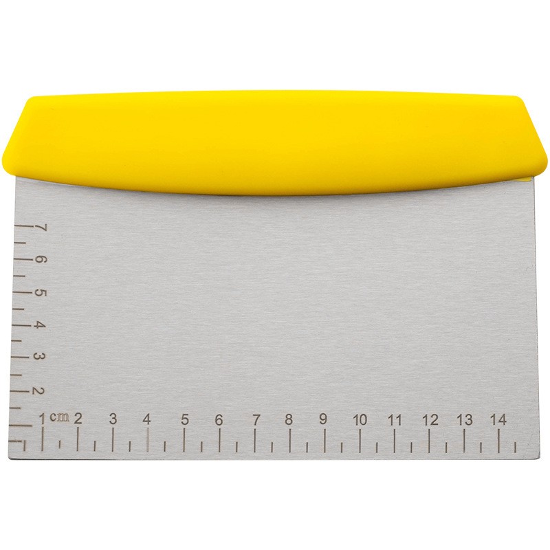 Square Stainless Steel Dough Scraper with Scale, Baking Cutter Tool