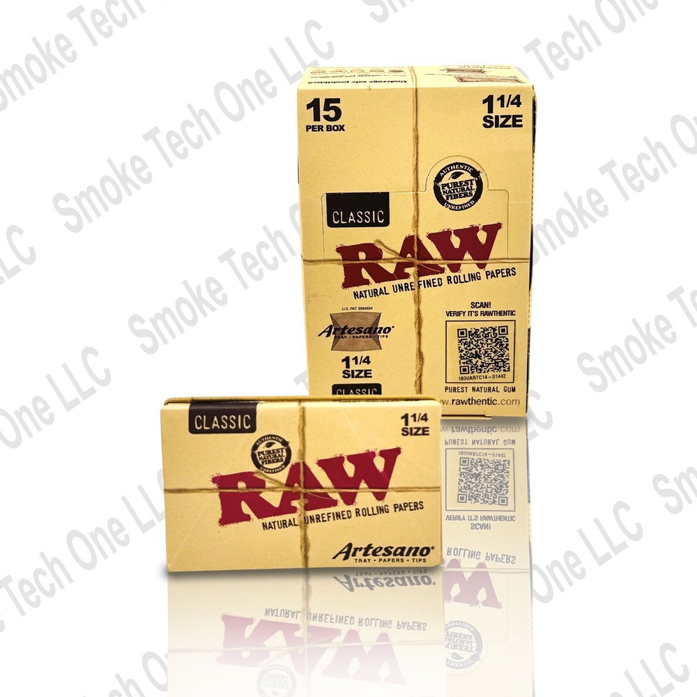 RAW Rolling Papers - Artesano 1 1/4 size-15pks per  display
