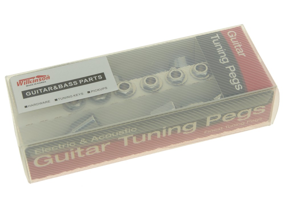 Wilkinson Mini Oval Button E-Z-LOK Post Guitar Tuners Tuning Keys Chrome