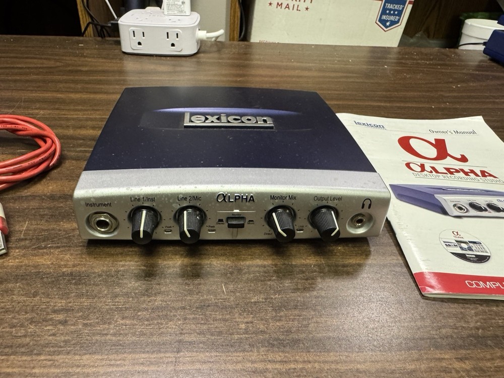 Lexicon Alpha USB Digital Recording Interface - LEXALPHAV - w/USB Cable