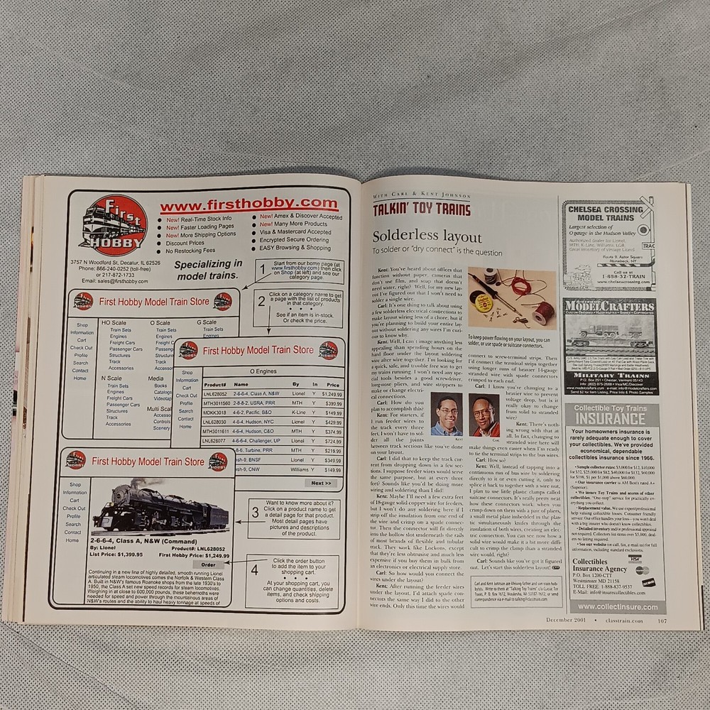 Classic Toy Trains Magazine December 2001