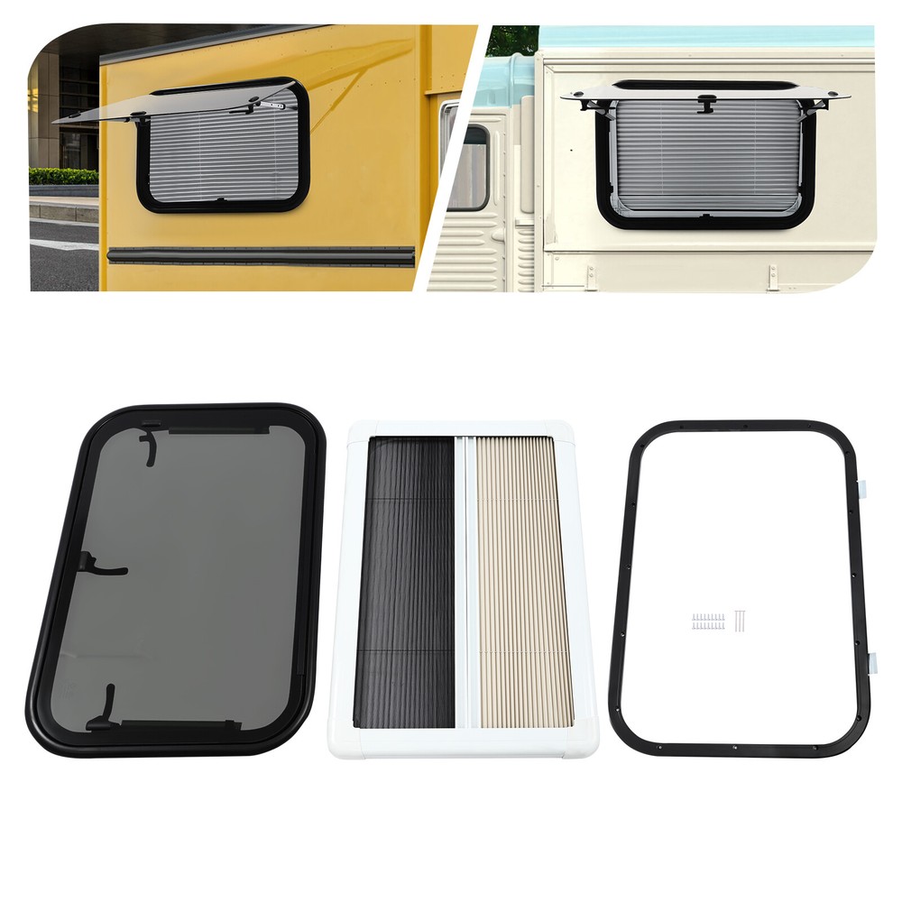 RV Push Out Window Exit Window Trailers Vans Trucks Rectangular Venting Window