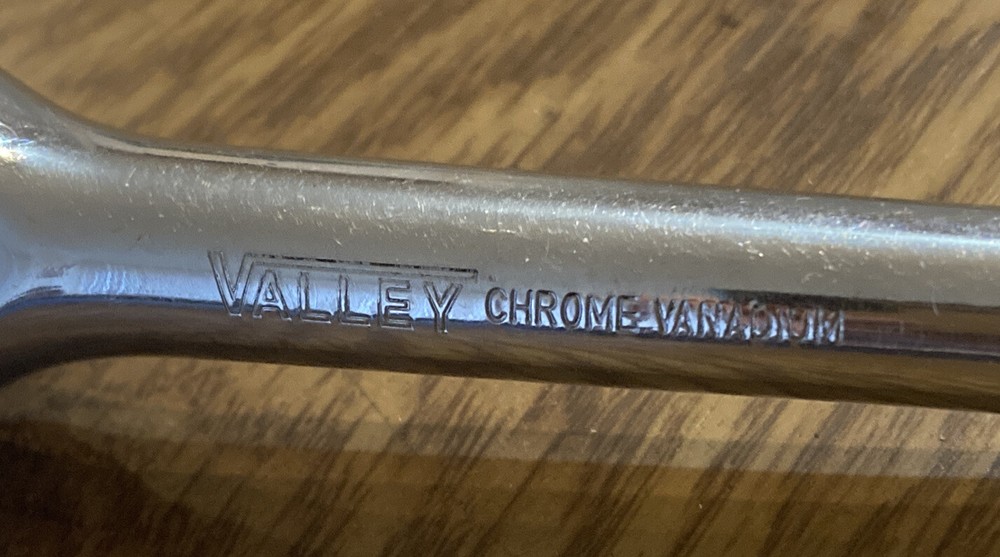 Valley Chrome Vanadium ratchet Wrench tool 8"L