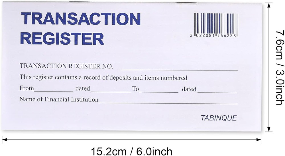 24 PCS Check Registers for Personal Checkbook, Easy to Read Checkbook...