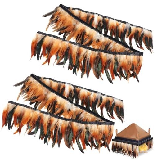 6.5FT Feathers for Chick Brooder Heating Plate,Warm and Secure As 2Pcs 6.5FT