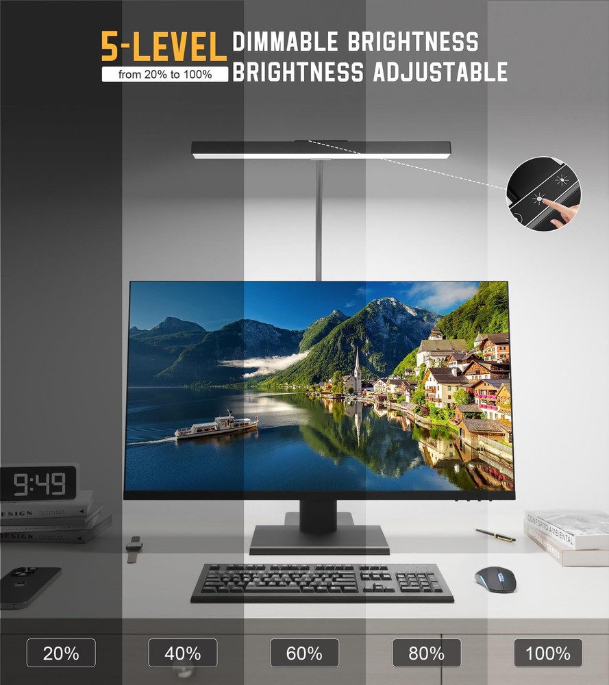 Desk Lamp for Home Office with Base