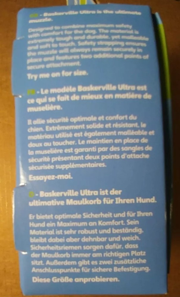 Dog Muzzle Baskerville 5-Inch Rubber Ultra Muzzle Pet Obedience Training