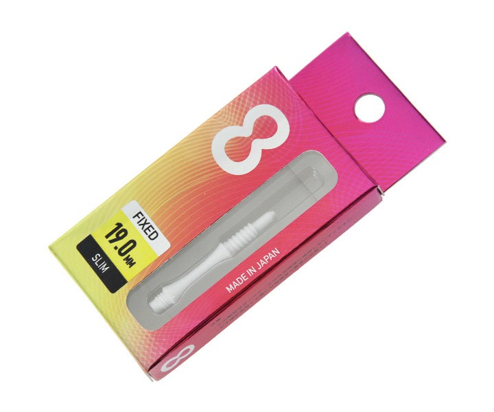 8 Flight White Slim 19mm Fixed Shafts