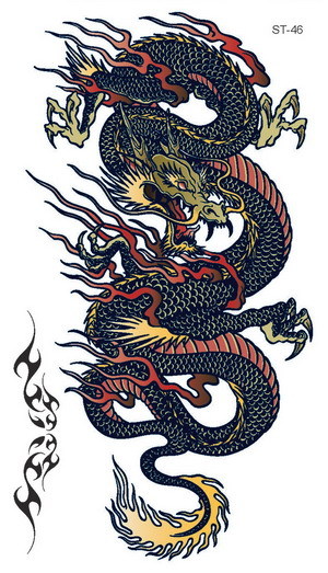 Supperb® 6-pack Mix Dragons Temporary Tattoo