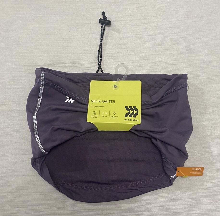 All In Motion - Purple Neck Gaiter Coverage