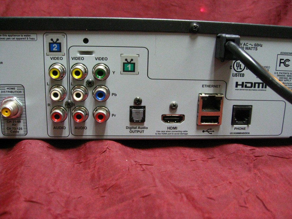 VIP222k receiver Network HDTV / Remote Tested - Powers On + Displays