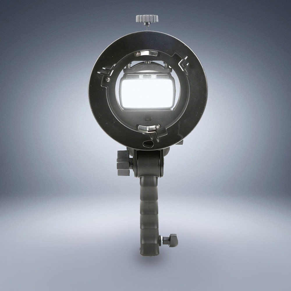 Handheld Hand Grip S Shape Bracket Accessory for Bowens Mount Camera Top