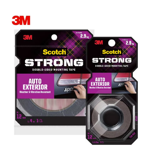 3M Auto Double Sided Tape for Mounting Moldings, Trim & Emblems