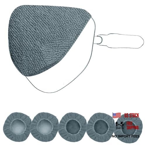 XINDELL 5 Pack Microfiber Pads – Replacement Heads Cover for Xindell Grey