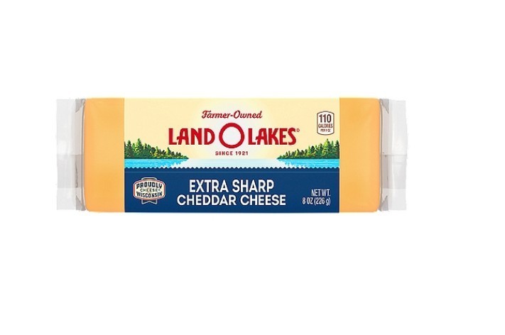 Land O Lakes Extra Sharp Cheddar Cheese, 8 oz (3 Pack)