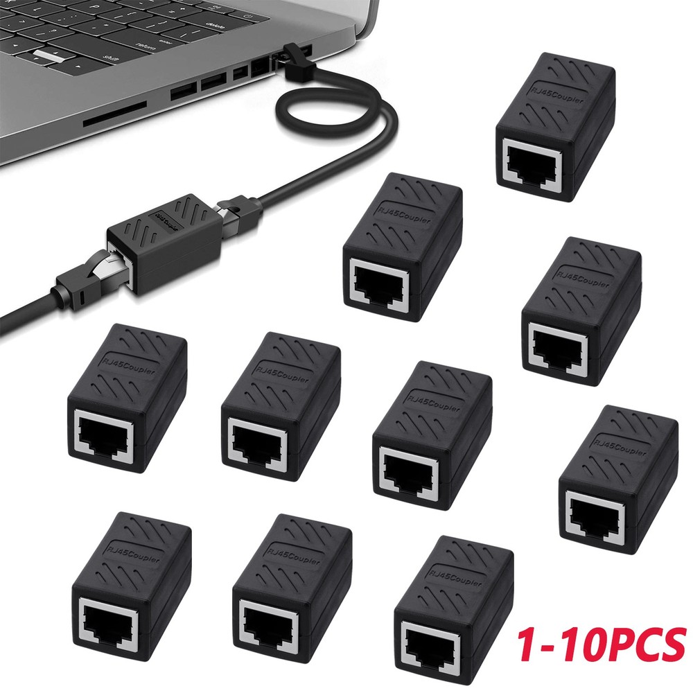 RJ45 network cable connector Plugs Adapters Inline Coupler Networking Adapters
