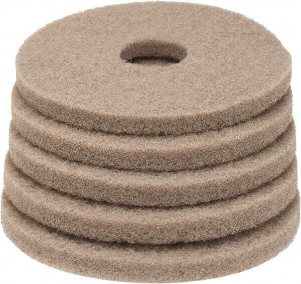 5 Pack PRO SOURCE Light Cleaning/Buffing Pads for Floor Machines: 13" Diameter