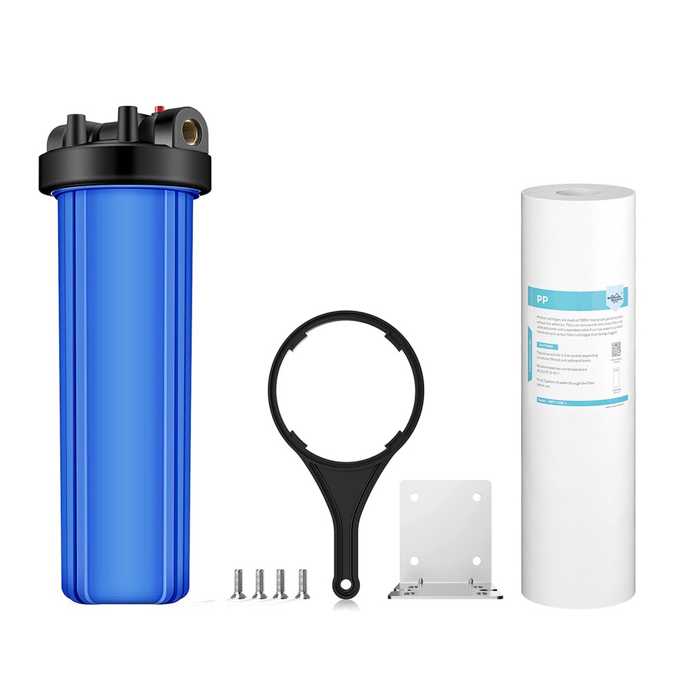 SimPure 20 Inch Whole House Water Filter Housing 20" x 4.5" Sediment Filtration