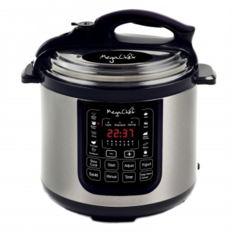 Megachef 8 Quart Digital Pressure Cooker With 13 Pre-Set Multi Function Features