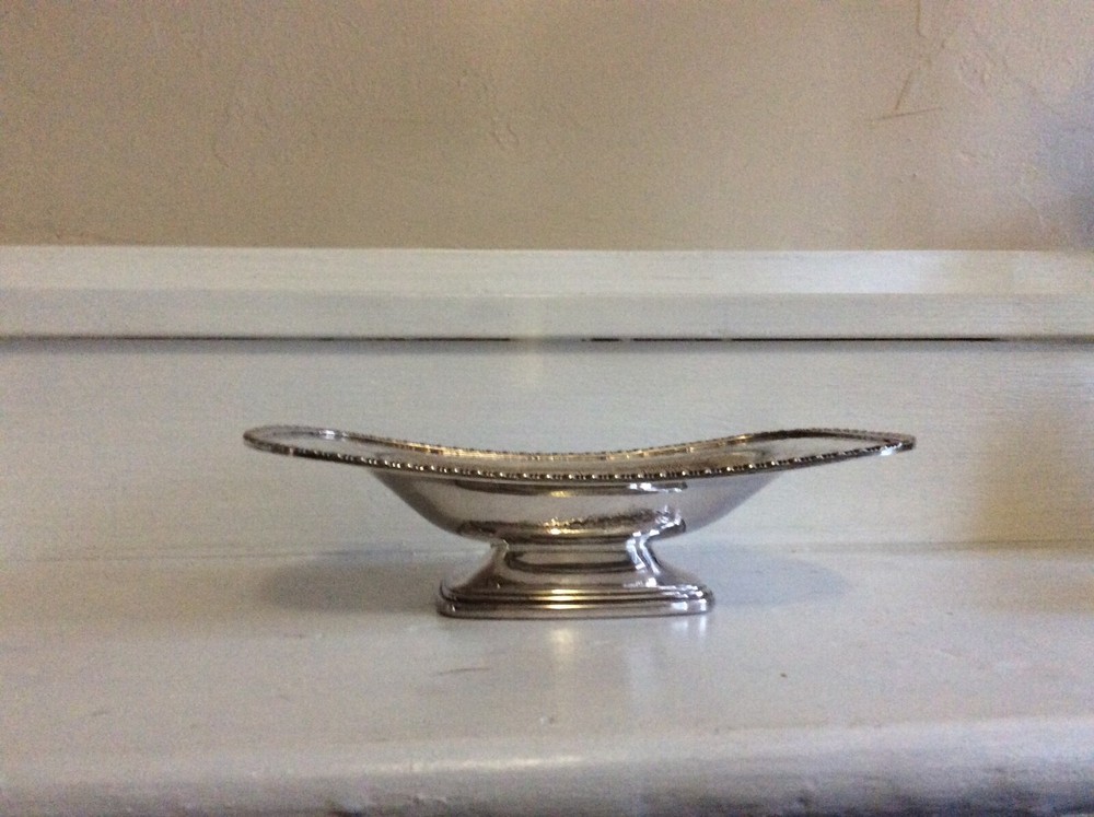 Sheffield Reproduction Silver Plate Footed Dish