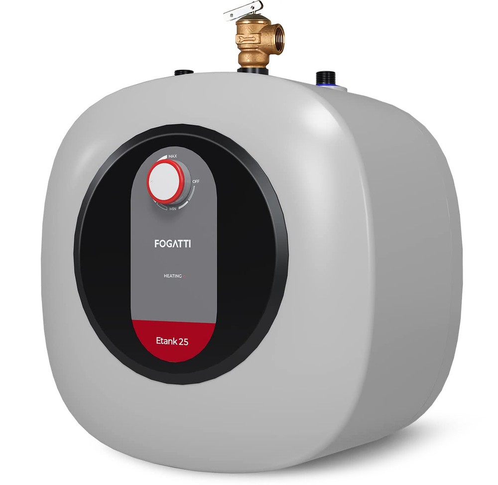 FOGATTI Electric Mini Tank Water Heater Sink Point of Use Instant Hot 2.5 Gallon