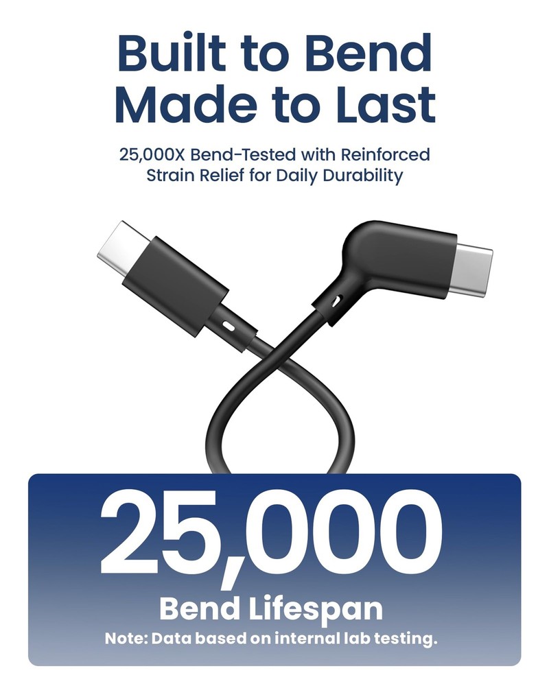 AR Smart Glasses USB-C Charging Data & Power Supply Cable, 1.2M / 3.9FT –...