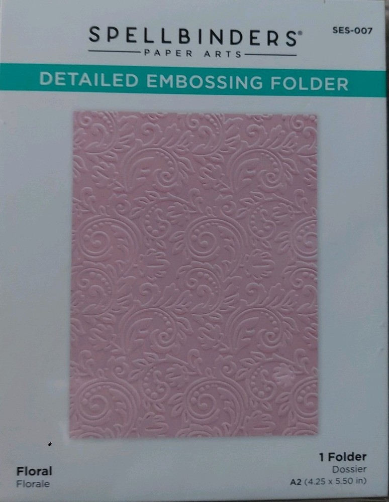 Spellbinders Floral Embossing Folder A2 SES-007