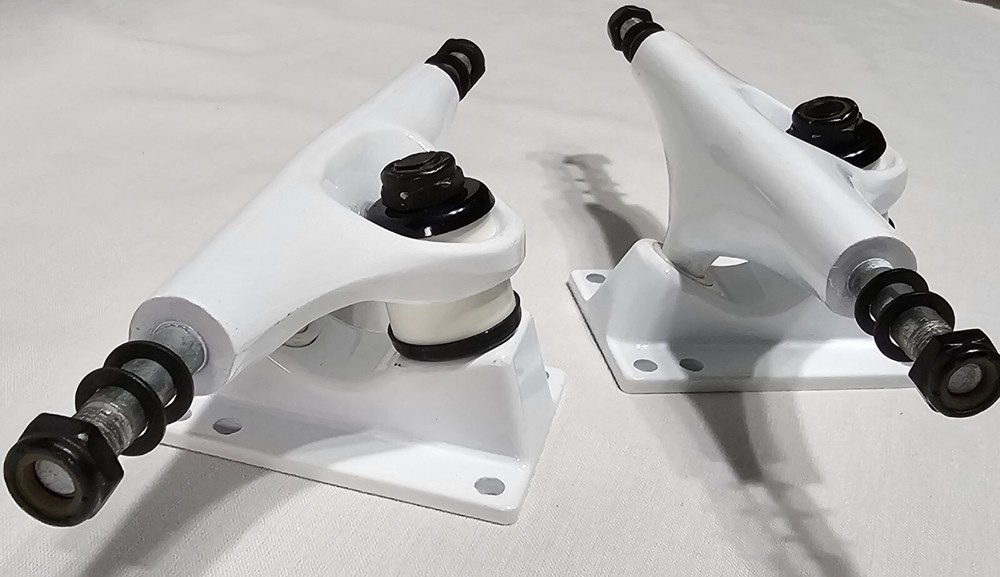 White Skateboard Trucks Unbranded