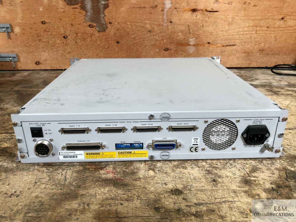 MN7451A ANRITSU RF SWITCH DRIVER UNIT WITH SLIDE RACK BRACKETS INSTALLED