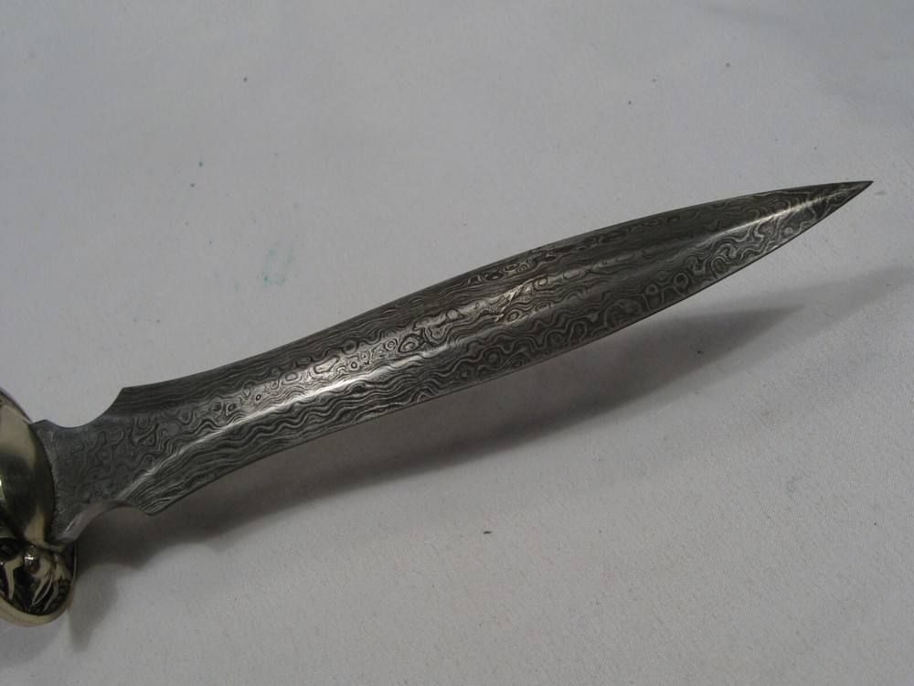 CUSTOM Handmade Damascus Fixed Blade Dagger Knife. #7