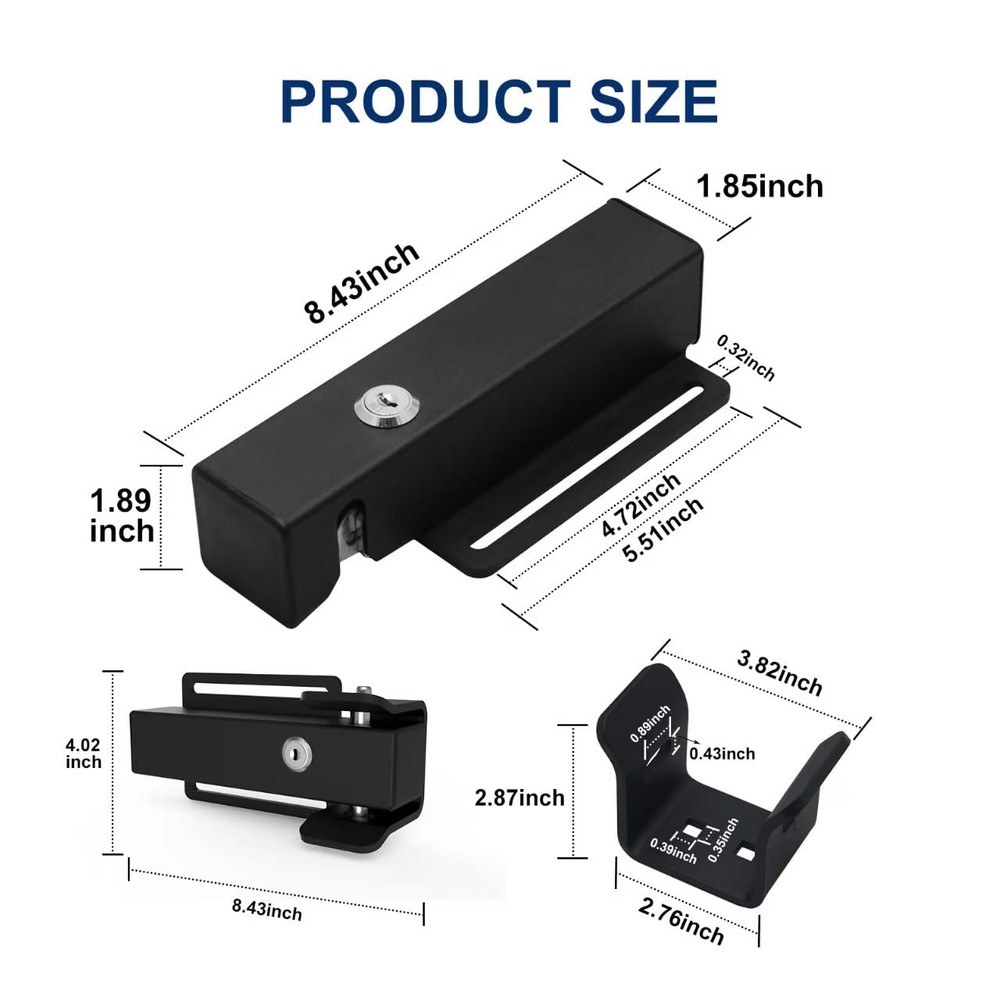Universal Automatic Electric Gate Lock Gate Operator System Device Safe Secur...