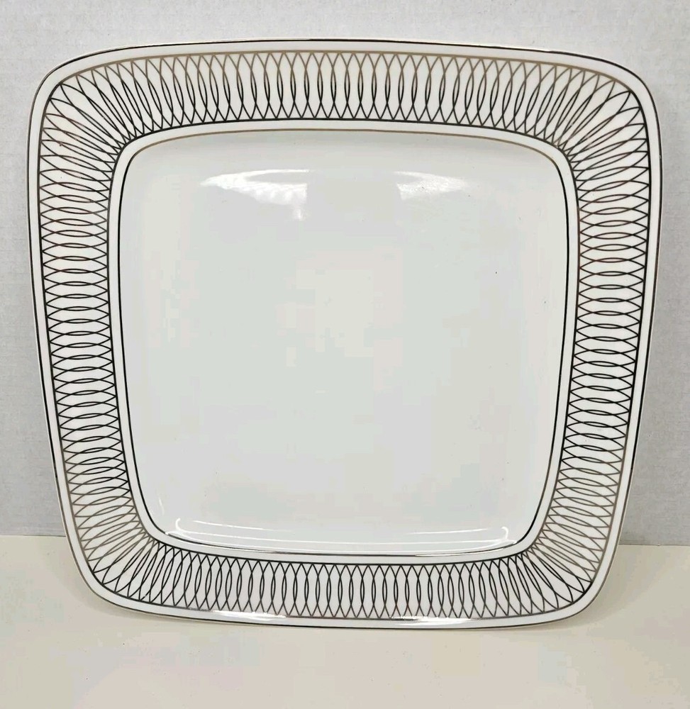 Lenox Paradigm Platinum Square Platter / Plate 12"