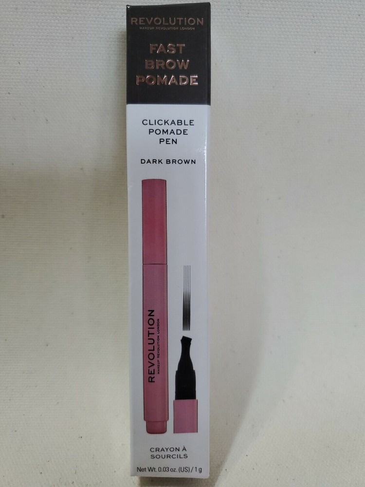 Makeup Revolution Fast Brow Pomade Pomade dark brown Clickable pen