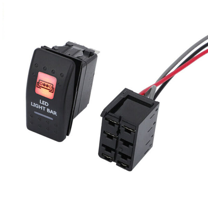 For Can AM Rocker Switch & Backing LED Light Bar Amber Kit Maverick x3 Commander