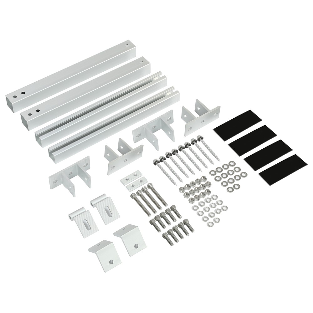Solar Panel Mounting Brackets Kit System Aluminum Adjustable For Roof RV Boat