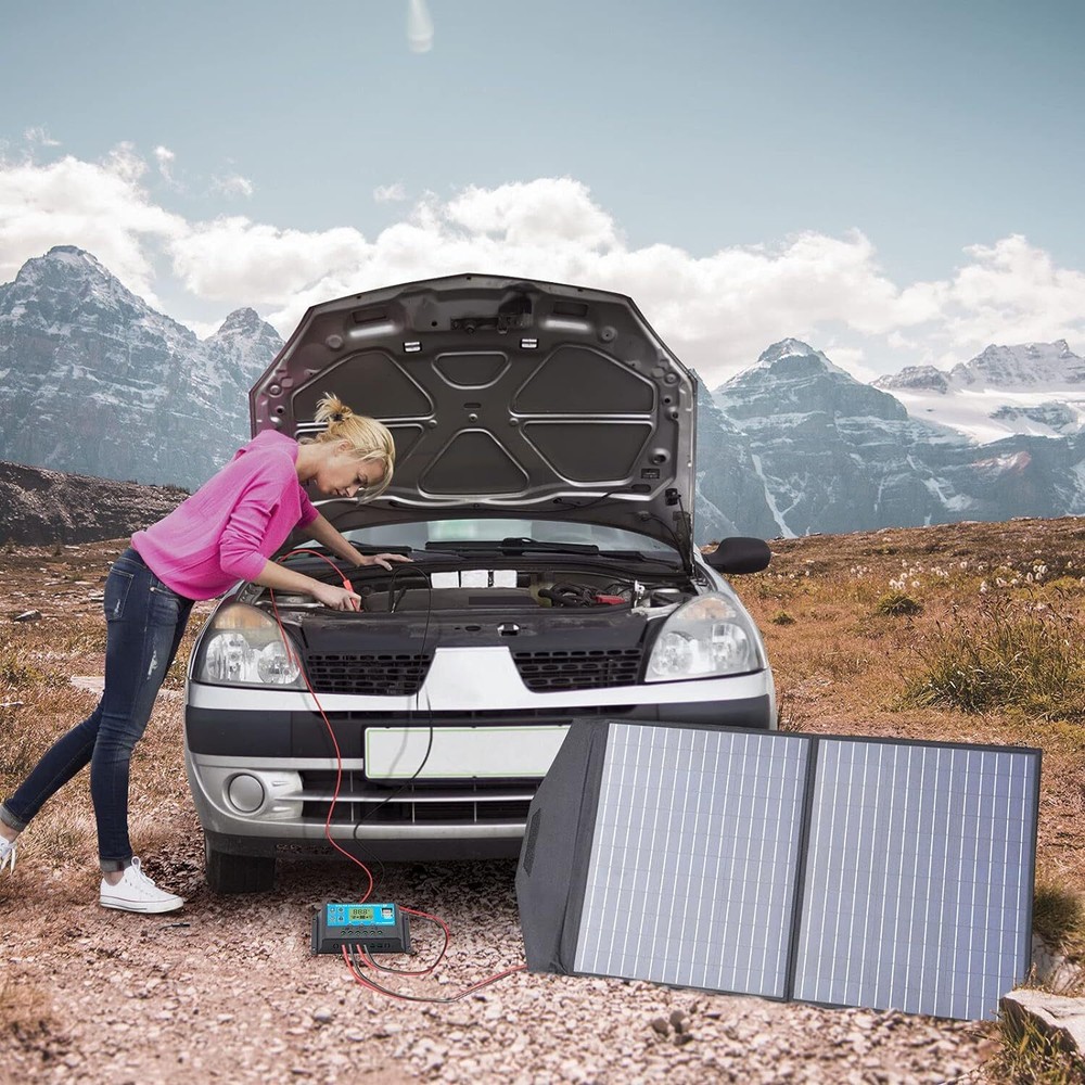 30A 12V/24V Solar Panel Battery Charge Controller LCD Regulator Auto Dual USB US