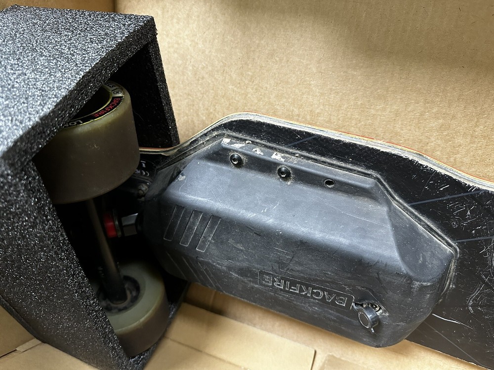 Backfire G2 Black Electric Skateboard With Extra Wheels, Charger & Remote
