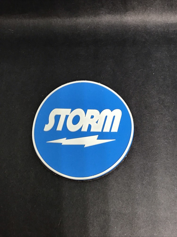 New Storm Round Bowling Patch (Blue and White)