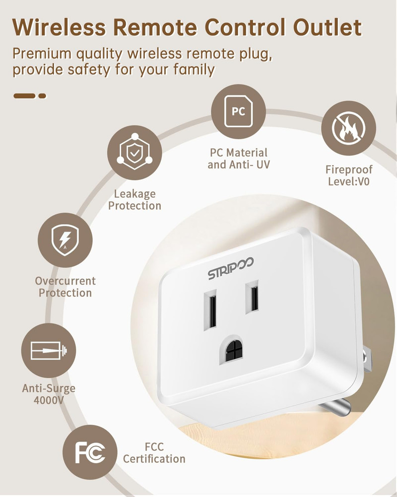 Garbage Disposal Wireless Switch, Buckle Design & Removable Remote Control Outle