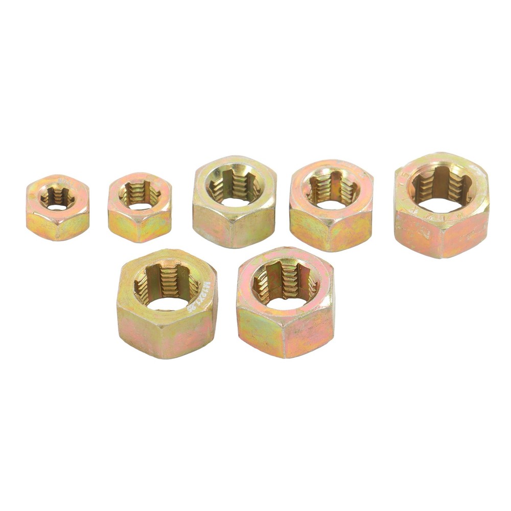 Labwork15pcs Metric Thread Chaser Set M6-M12 Thread Restorer Set