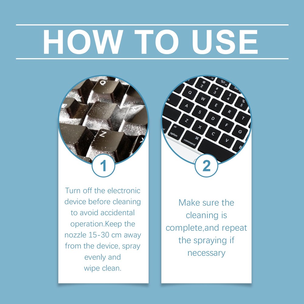 Compressed Air Duster Multi-Purpose for Laptop Electronics Dust and Dirt Remover