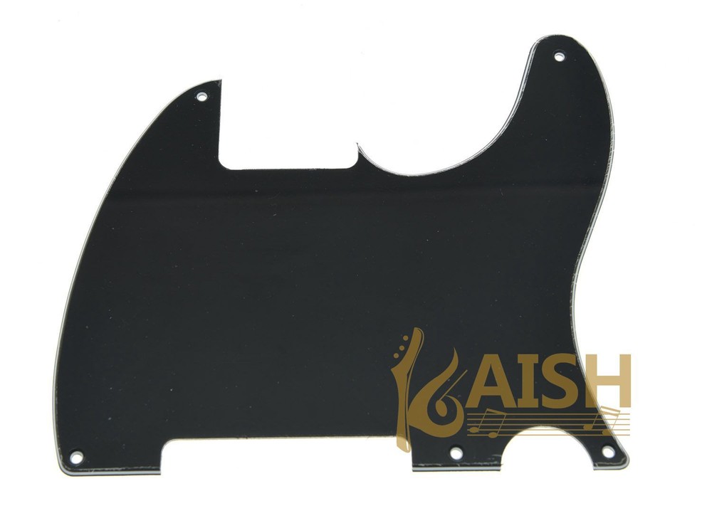 Black  Tele Pickguard Scratch Plates 5 Holes  for Esquire